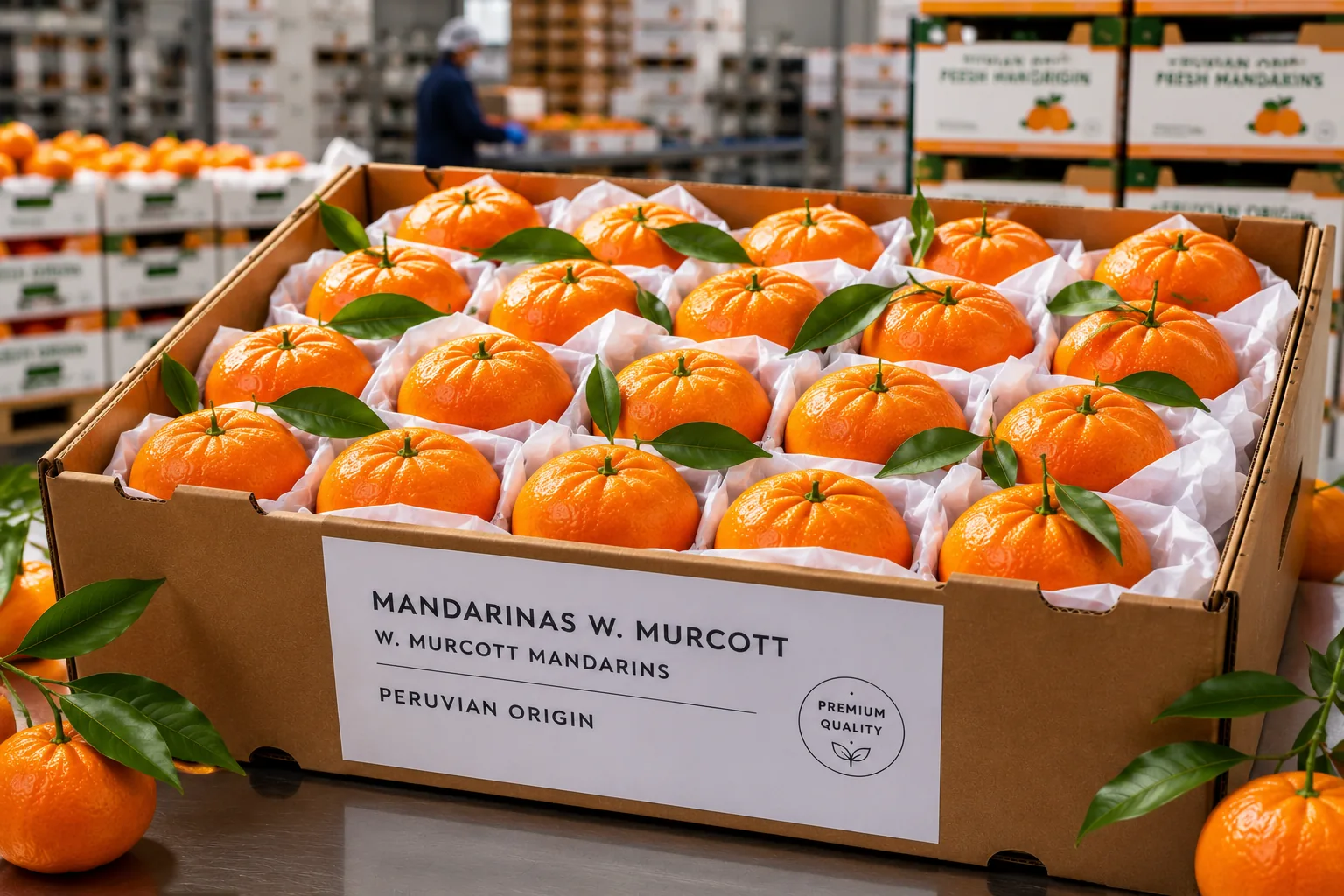 Fresh Peruvian mandarins
